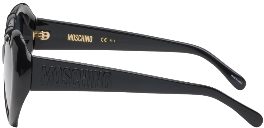 moschino black heart sunglasses