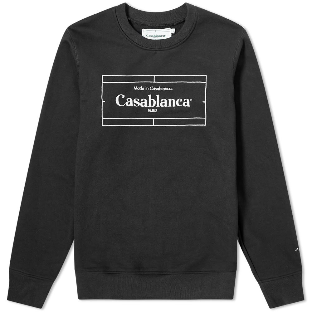 Casablanca Tennis Court Logo Crew Sweat Casablanca