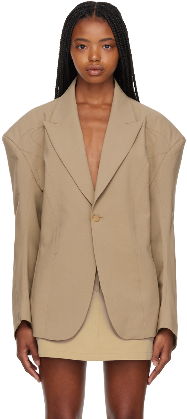 BONBOM Beige Daria Blazer