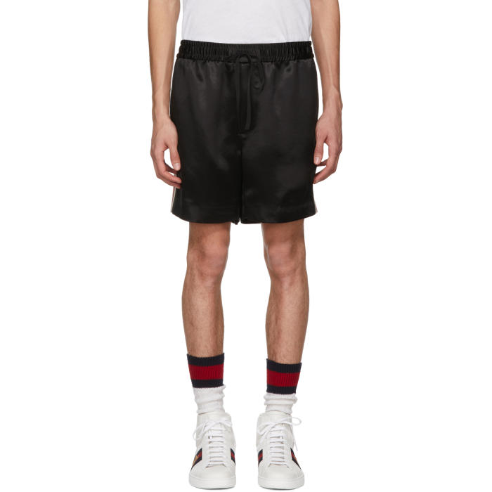 Gucci Black Japanese Logo Shorts Gucci