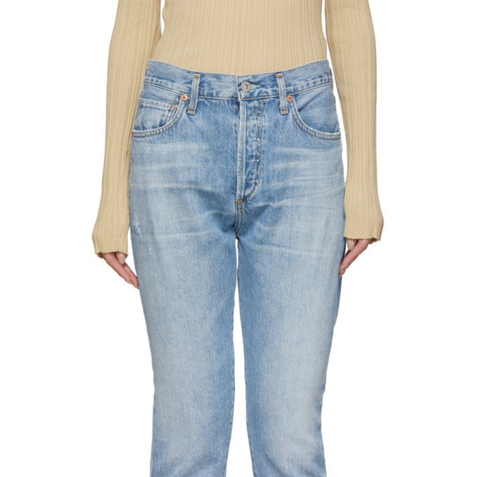 Citizens Of Humanity Blue Liya Classic Fit Jeans Citizens Of Humanity