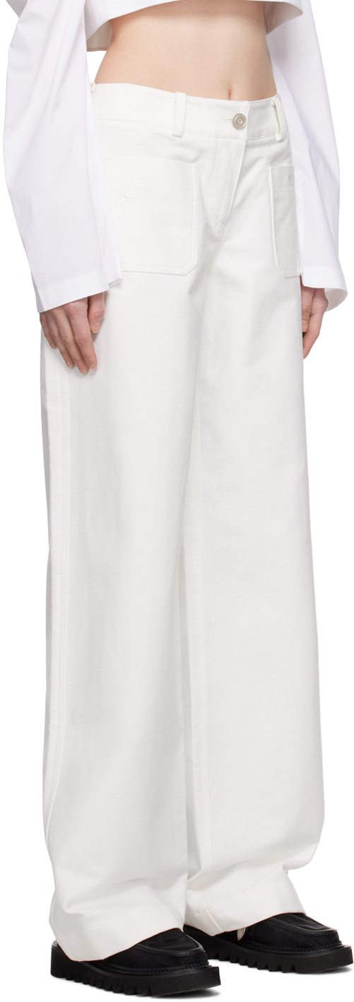 MINJUKIM White LowRise Trousers