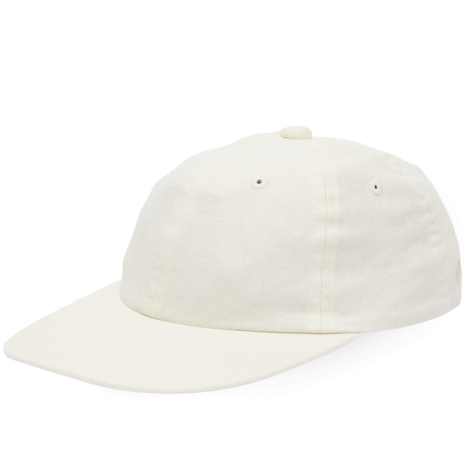 Beams Plus Men's 6-Panel Herringbone Cap in Ivory Heringbone Beams Plus