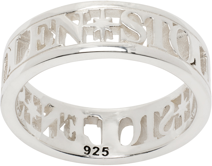 Photo: Stolen Girlfriends Club Silver Infinity Serif Band Ring