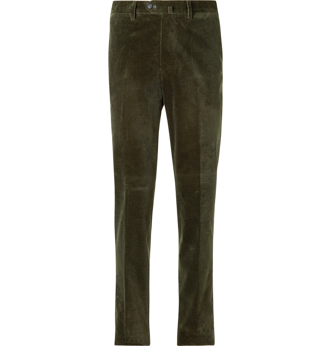 De Petrillo - Stretch-Cotton Corduroy Trousers - Green De Petrillo