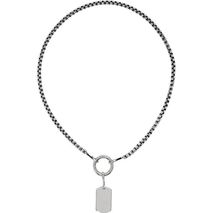 Martine Ali Silver Ty Chain Necklace Martine Ali