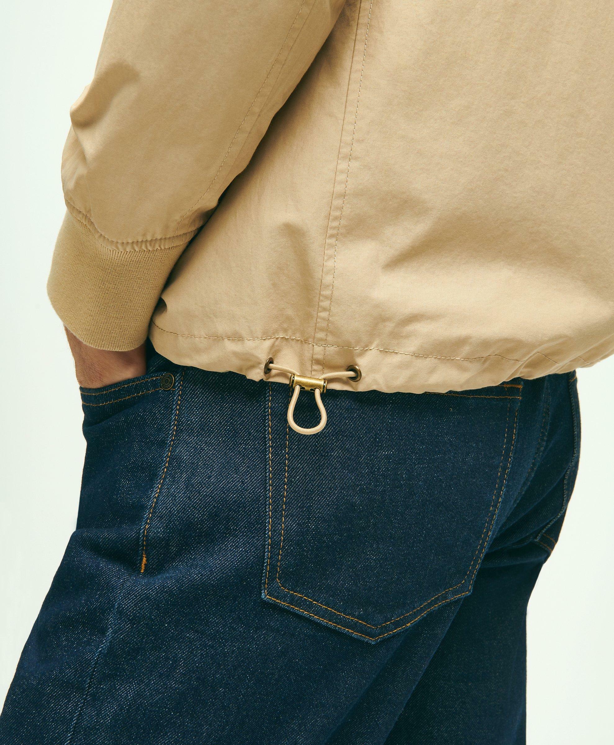 Brooks Brothers Men's Cotton Blend Harrington Jacket | Beige