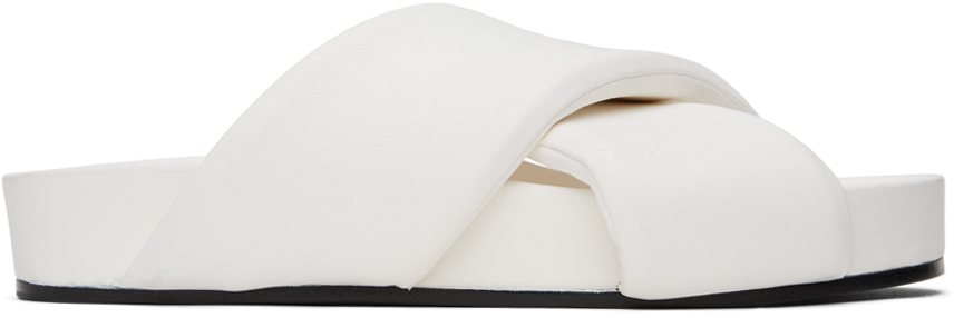 Jil Sander Off-White Padded Slides Jil Sander