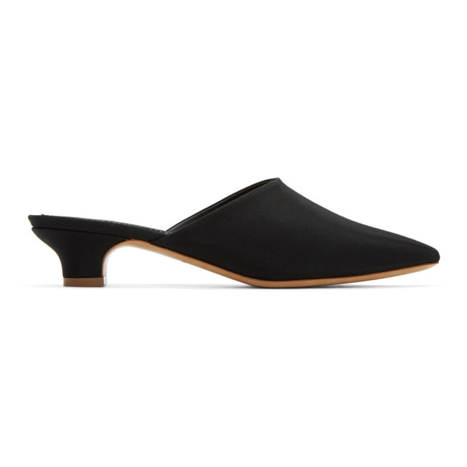 Mansur Gavriel Black Elegant Slides Mansur Gavriel