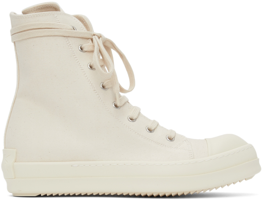 Rick Owens Drkshdw Doeskin High Sneakers Rick Owens Drkshdw