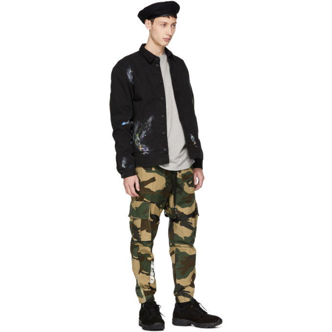 Off-White Green Camo Parachute Cargo Pants Off-White