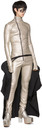 Rick Owens Silver Leather Jumpsuit