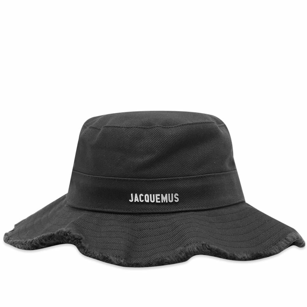 Jacquemus Men's Le Bob Artichaut Bucket Hat in Black Jacquemus