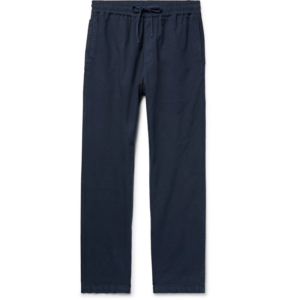 YMC - Navy Cotton and Linen-Blend Drawstring Trousers - Navy YMC