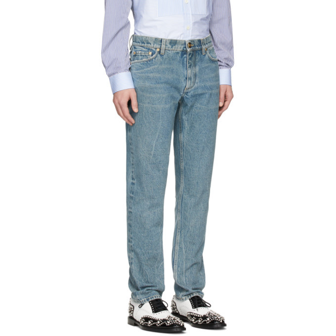 Burberry SSENSE Exclusive Blue Straight Jeans Burberry