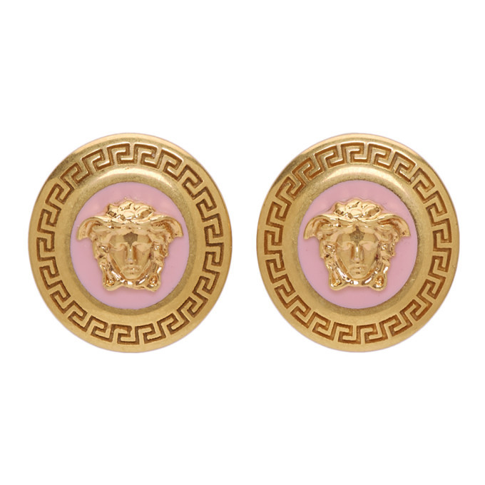 versace coin earrings