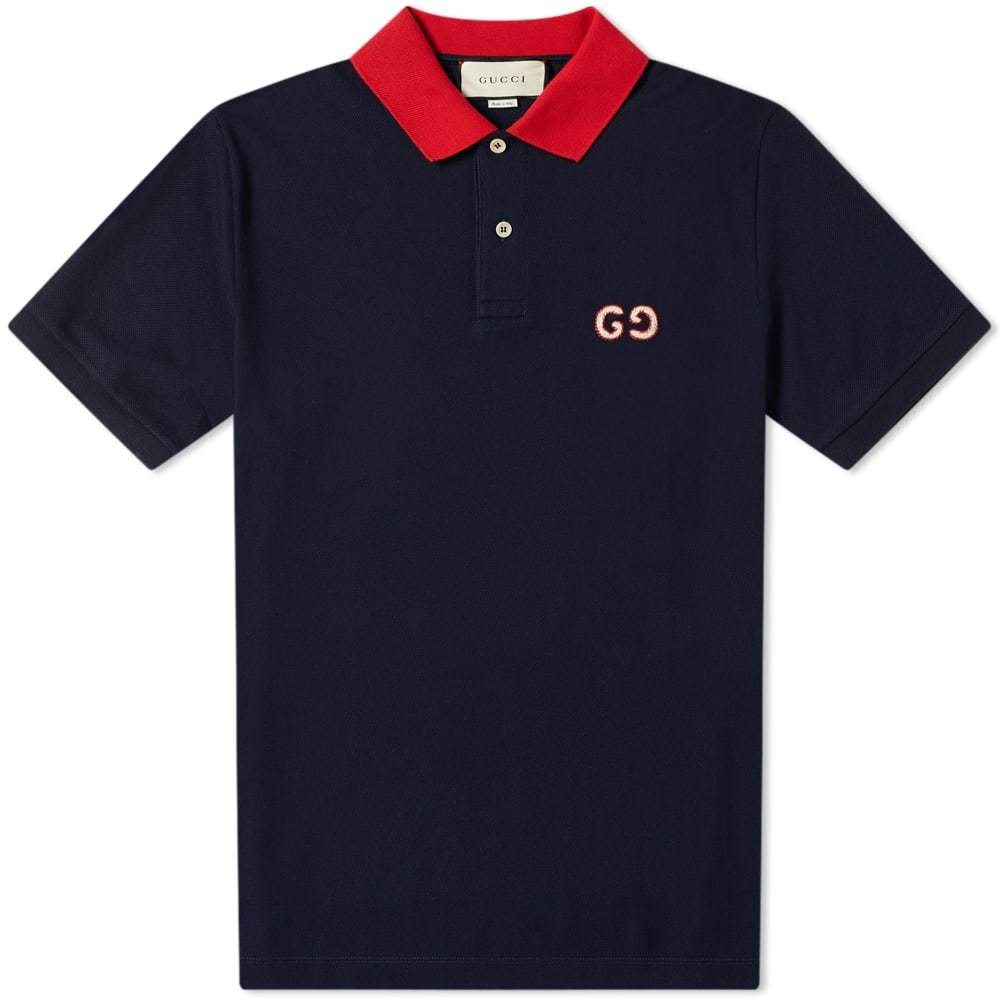 gucci polo navy