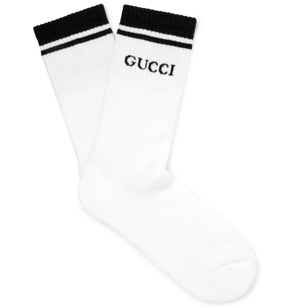 black white gucci socks