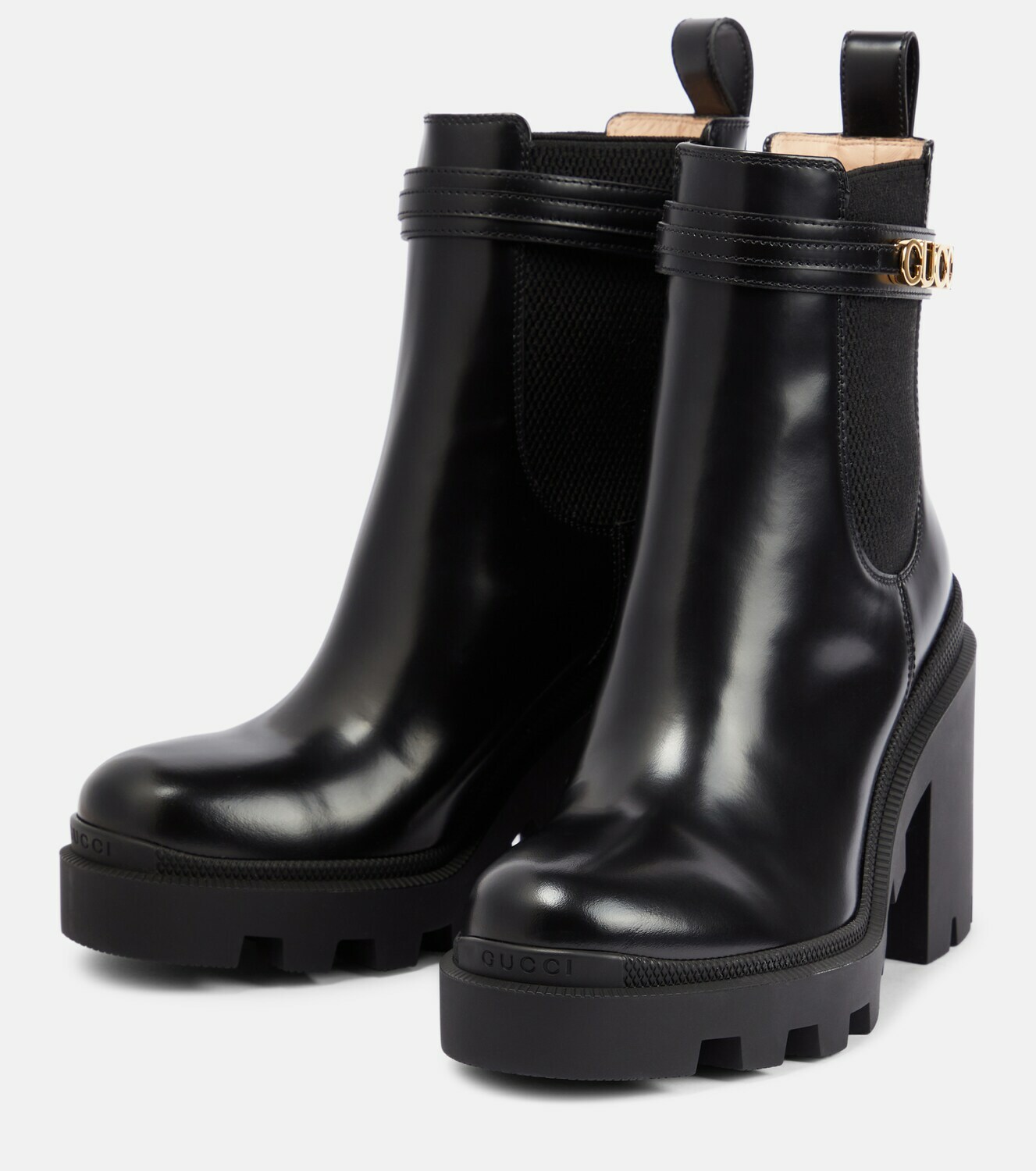 Gucci - Logo leather Chelsea boots Gucci
