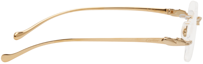 gold rimless cartier glasses