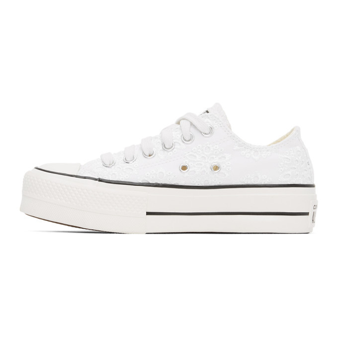 Converse White Lace Boho Mix Chuck Sneakers Converse