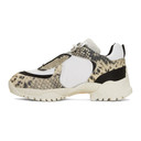 1017 Alyx 9SM Off-White and Black Snake Low Hiking Sneakers