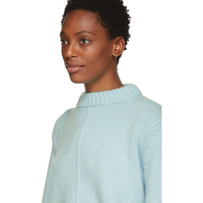 Khaite Blue Cashmere Virginia Sweater 