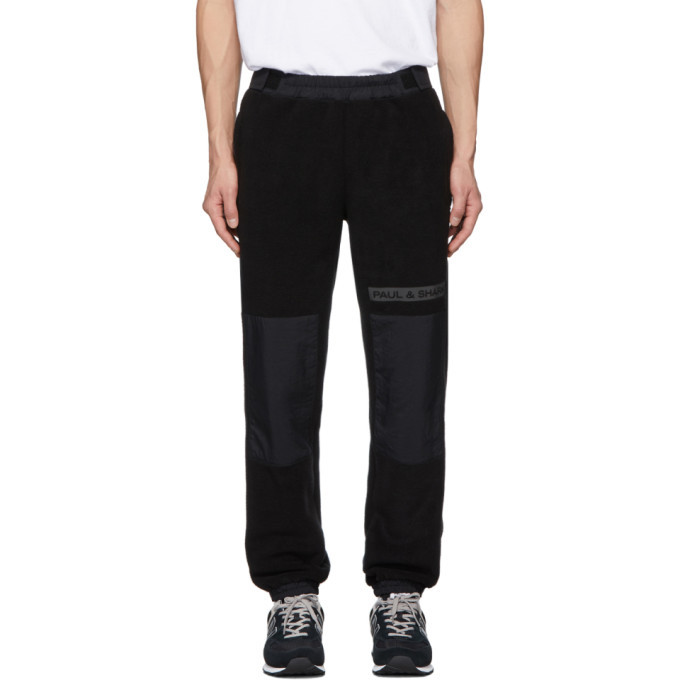 LQQK Studio for Paul and Shark Black Fleece Lounge Pants LQQK