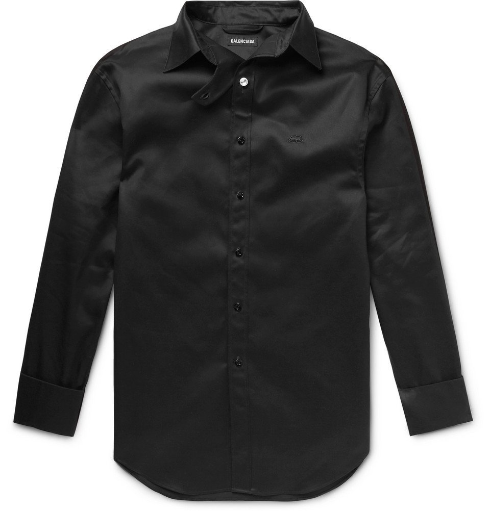 balenciaga satin shirt