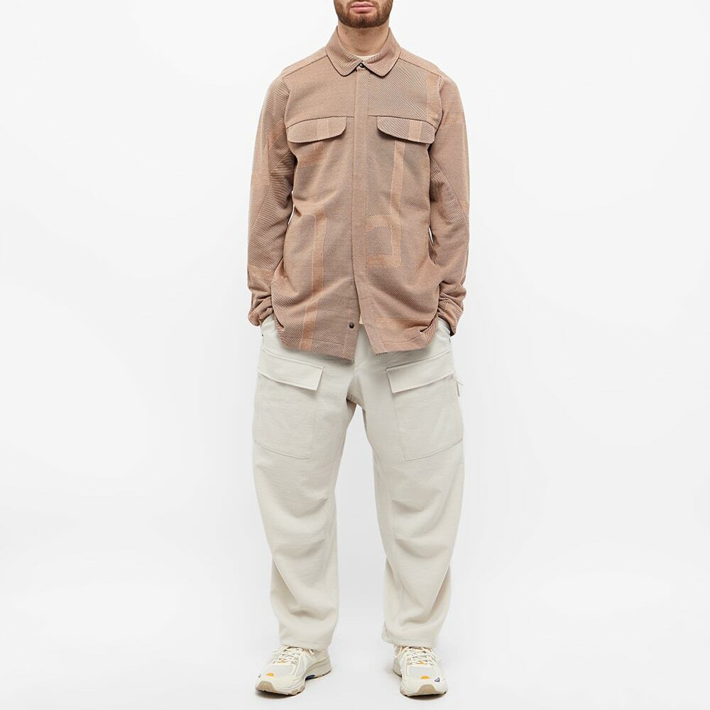 BYBORRE Men's Knitted Overshirt in Brown BYBORRE