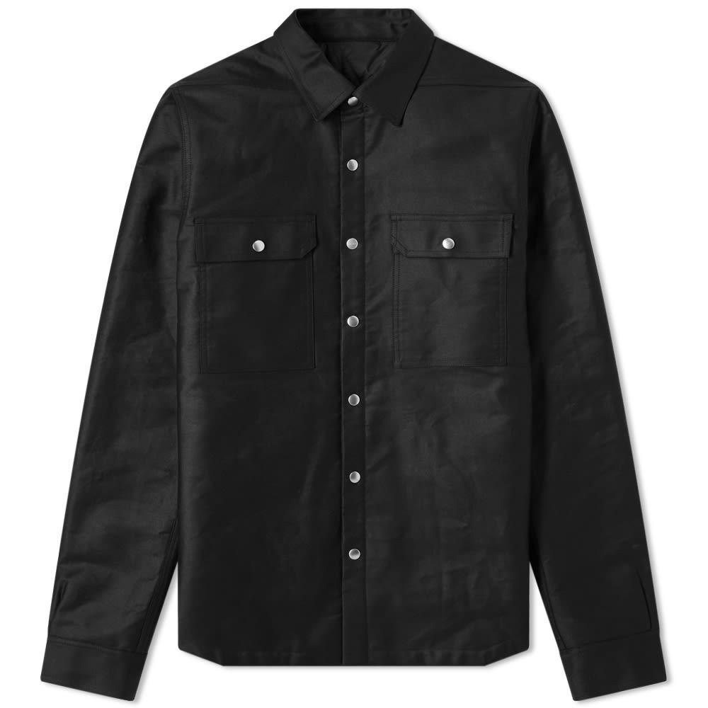 quilted lined denim shirt