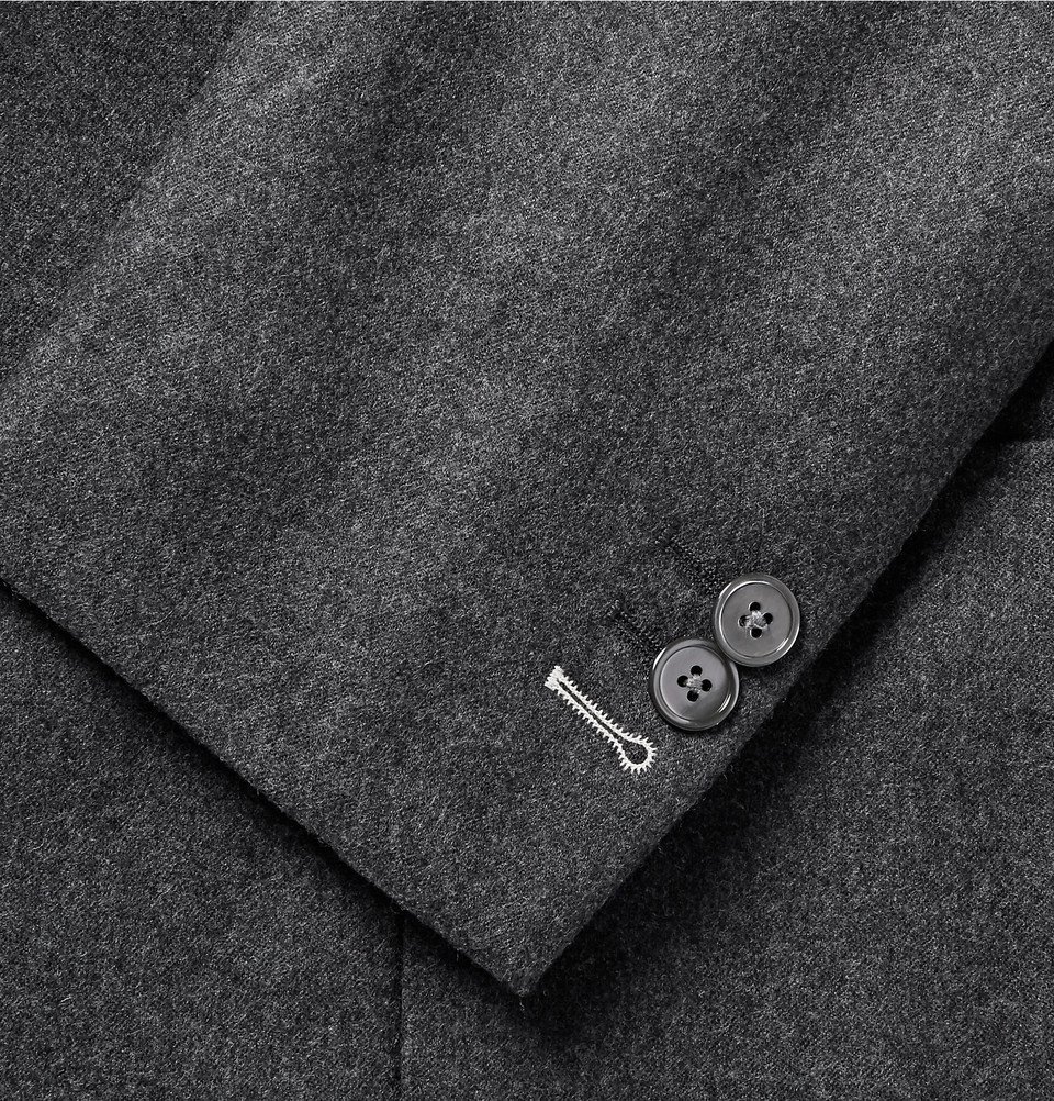 Ontkennen bijnaam hoofdpijn Gant Rugger - Grey De Luxe Mélange Wool-Flannel Suit Jacket - Men -  Charcoal Gant Rugger