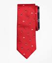 Brooks Brothers Men's Sail Boat and Nautical Knot Tie | Red