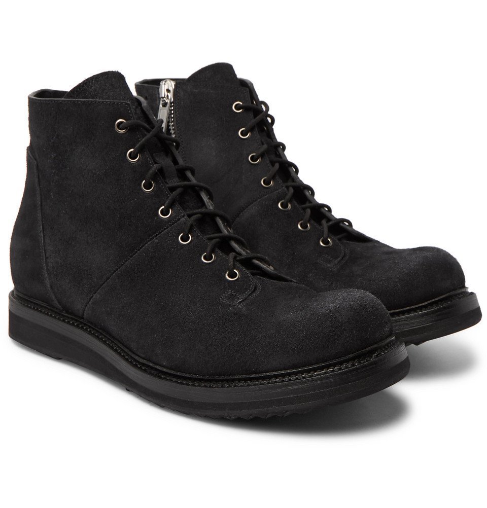 rick owens suede boots