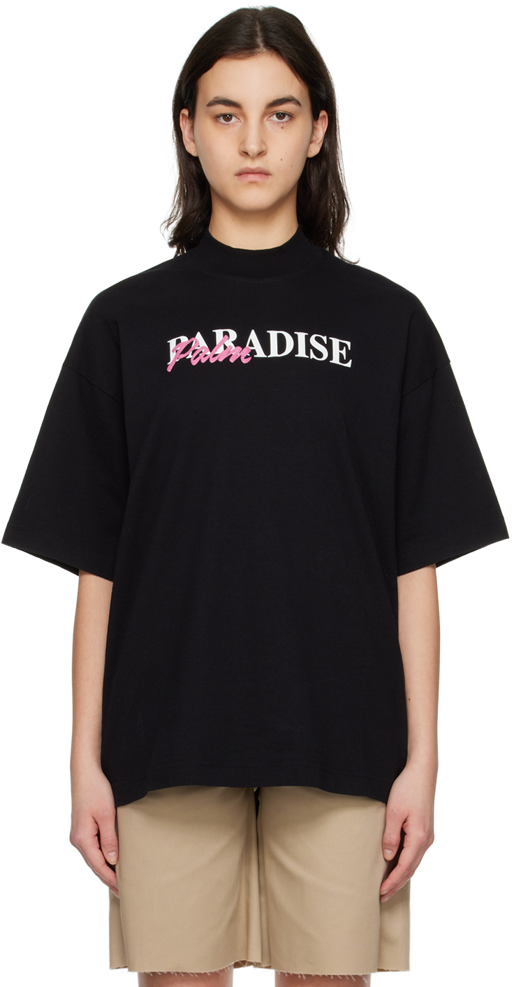 Palm Angels Black 'Paradise Palm' T-Shirt Palm Angels