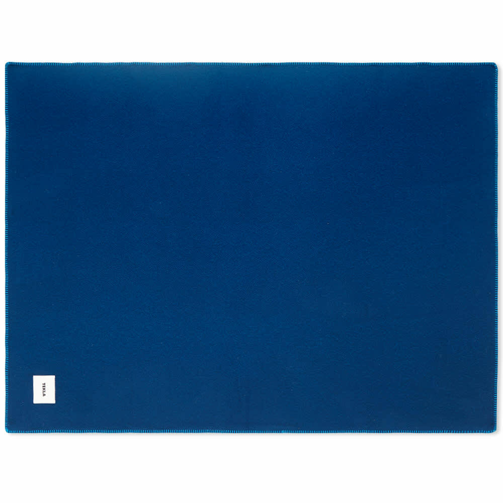 Tekla Fabrics Pure New Wool Blanket in Blue Tekla Fabrics