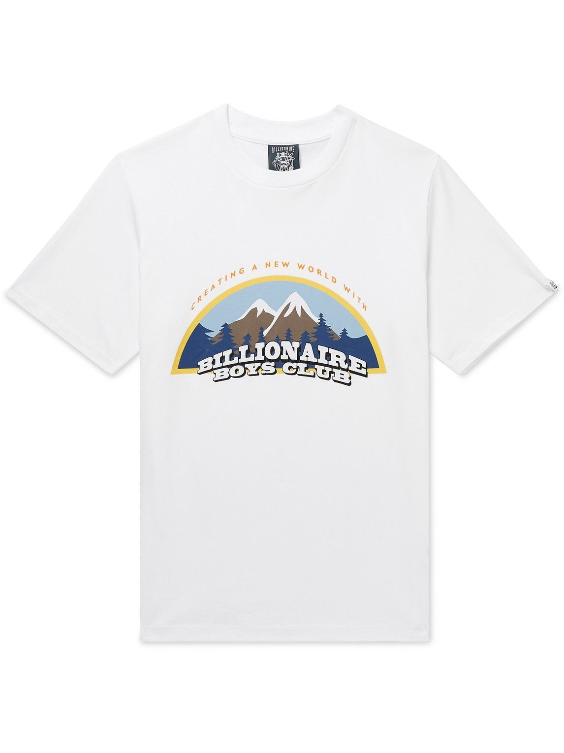 Billionaire Boys Club - Printed Cotton-Jersey T-Shirt - White ...