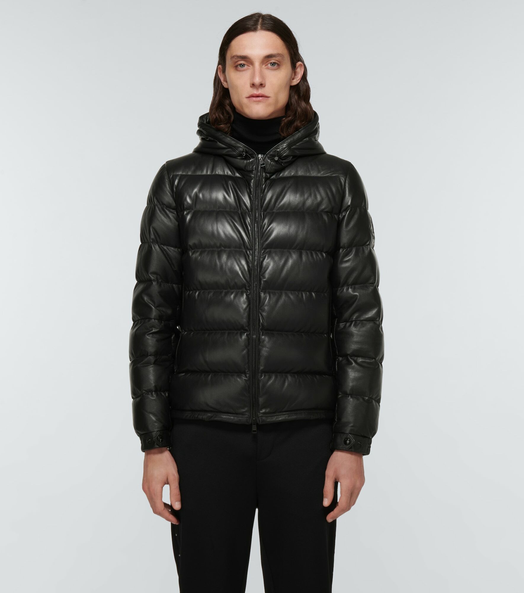 Moncler - Gebroulaz down leather jacket Moncler