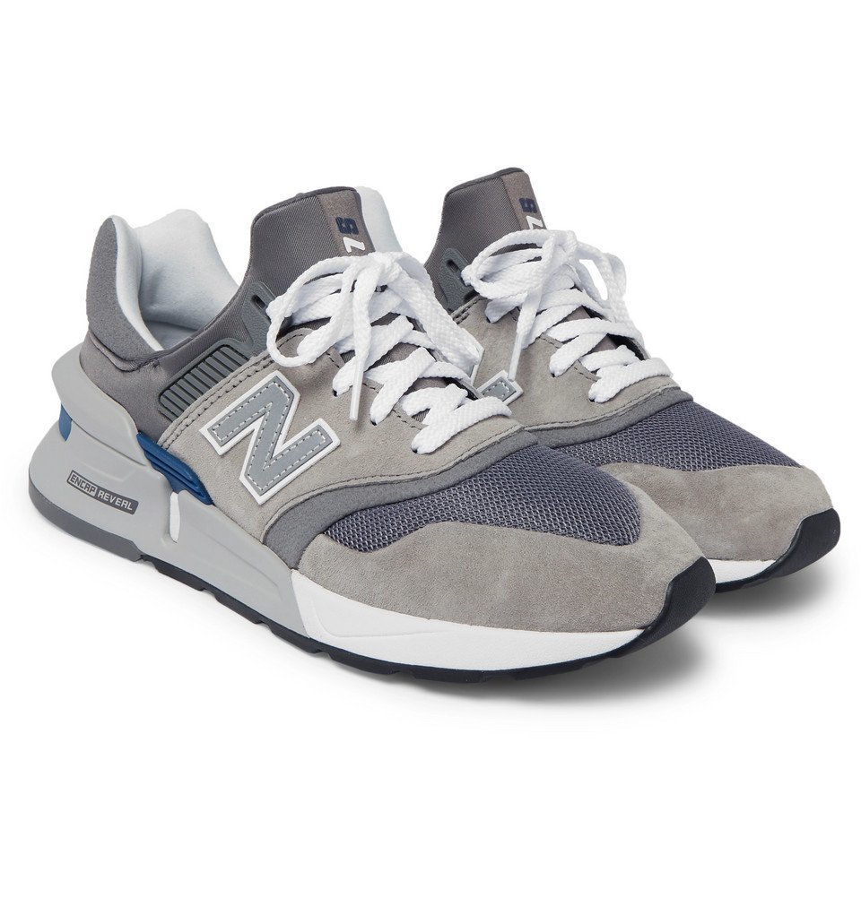 New Balance - MS997 Suede, Nubuck and Mesh Sneakers - Gray New Balance
