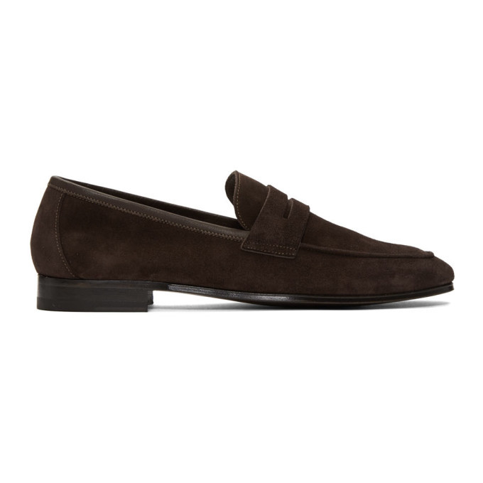 Paul Smith Brown Suede Glynn Penny Loafers Paul Smith