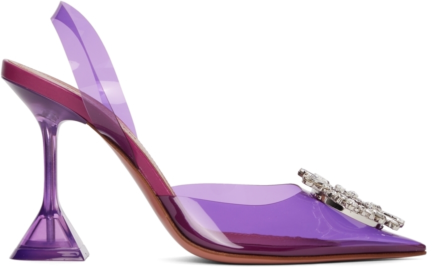 Amina Muaddi Purple Begum 95 Heels Amina Muaddi