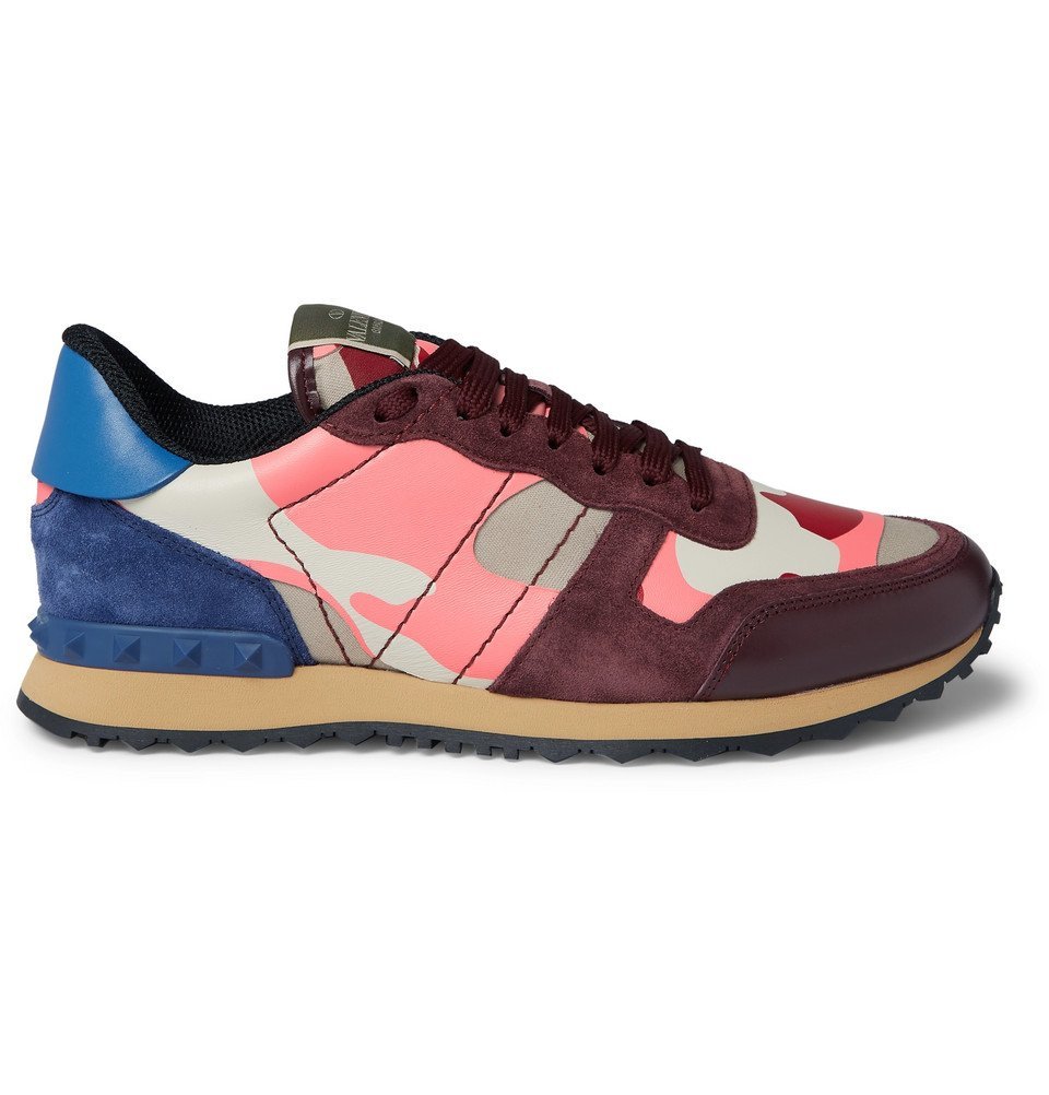 valentino camouflage sneakers pink