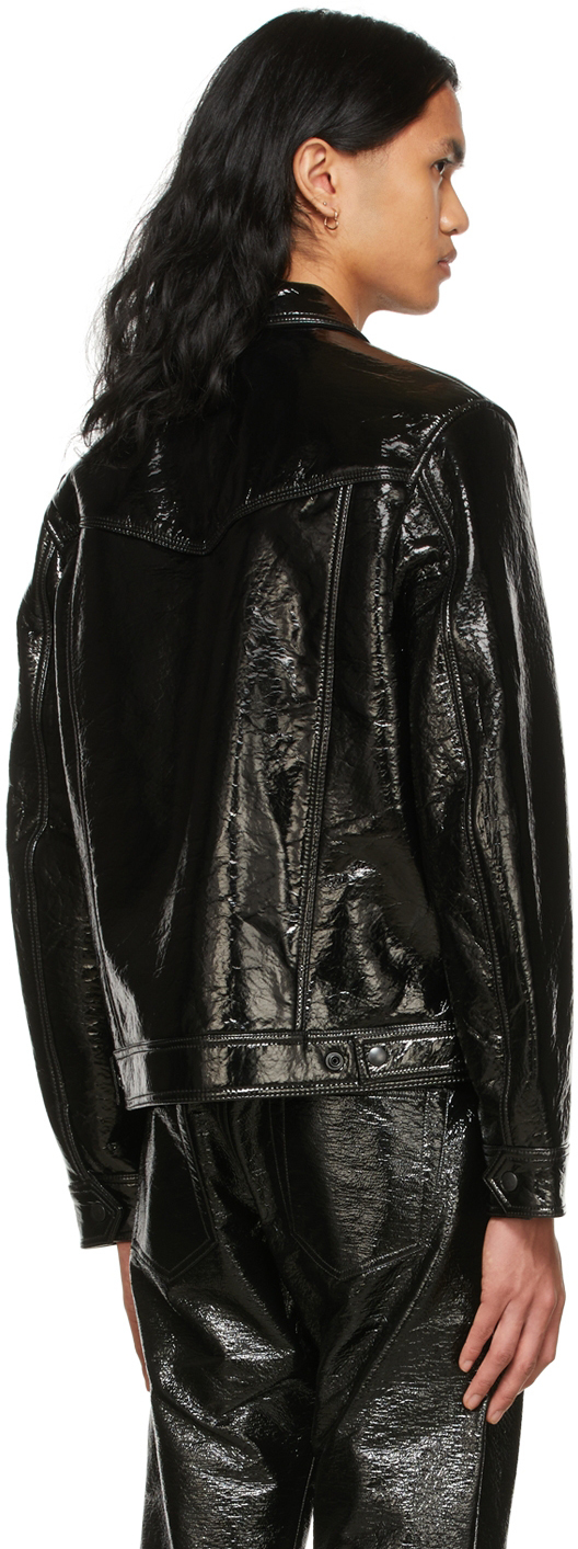 Diesel Black Vinyl Jacket Diesel