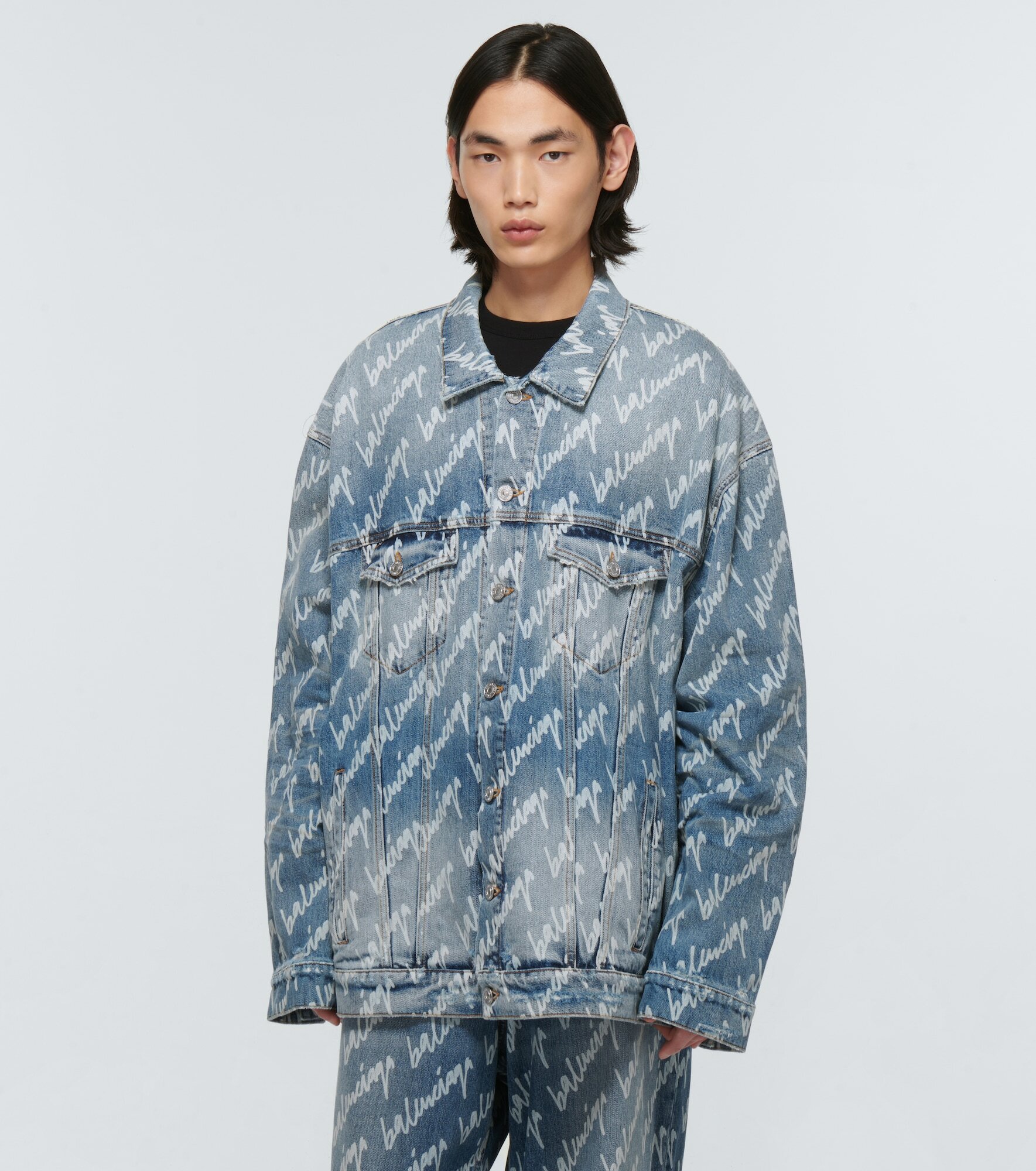 Balenciaga - New Scribble denim jacket Balenciaga