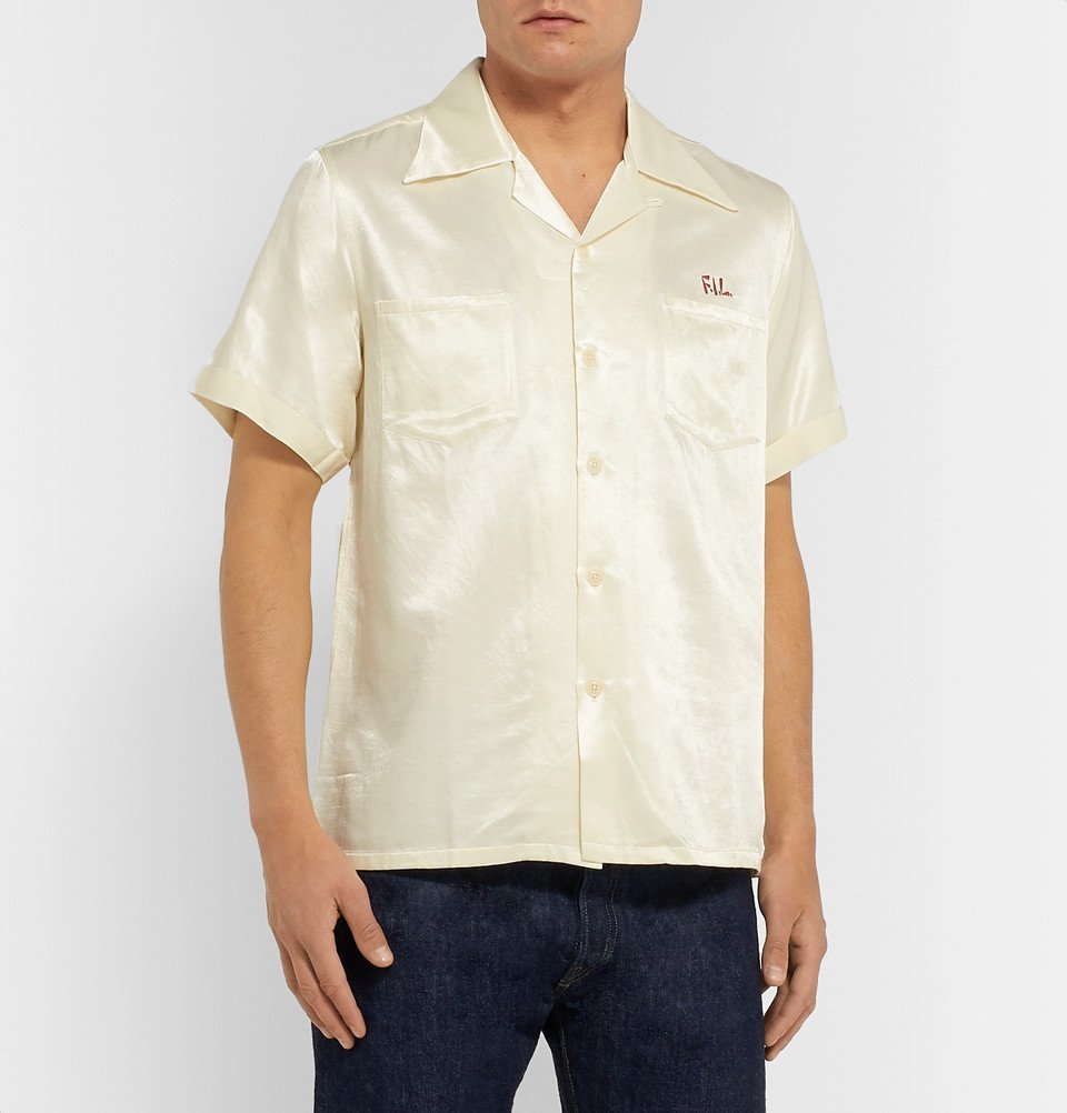 visvim - Camp-Collar Logo-Print Cotton 