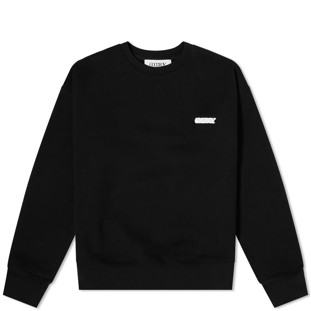 XOXOGOODBOY Women's White Logo Crew Sweat in Black XOXOGOODBOY