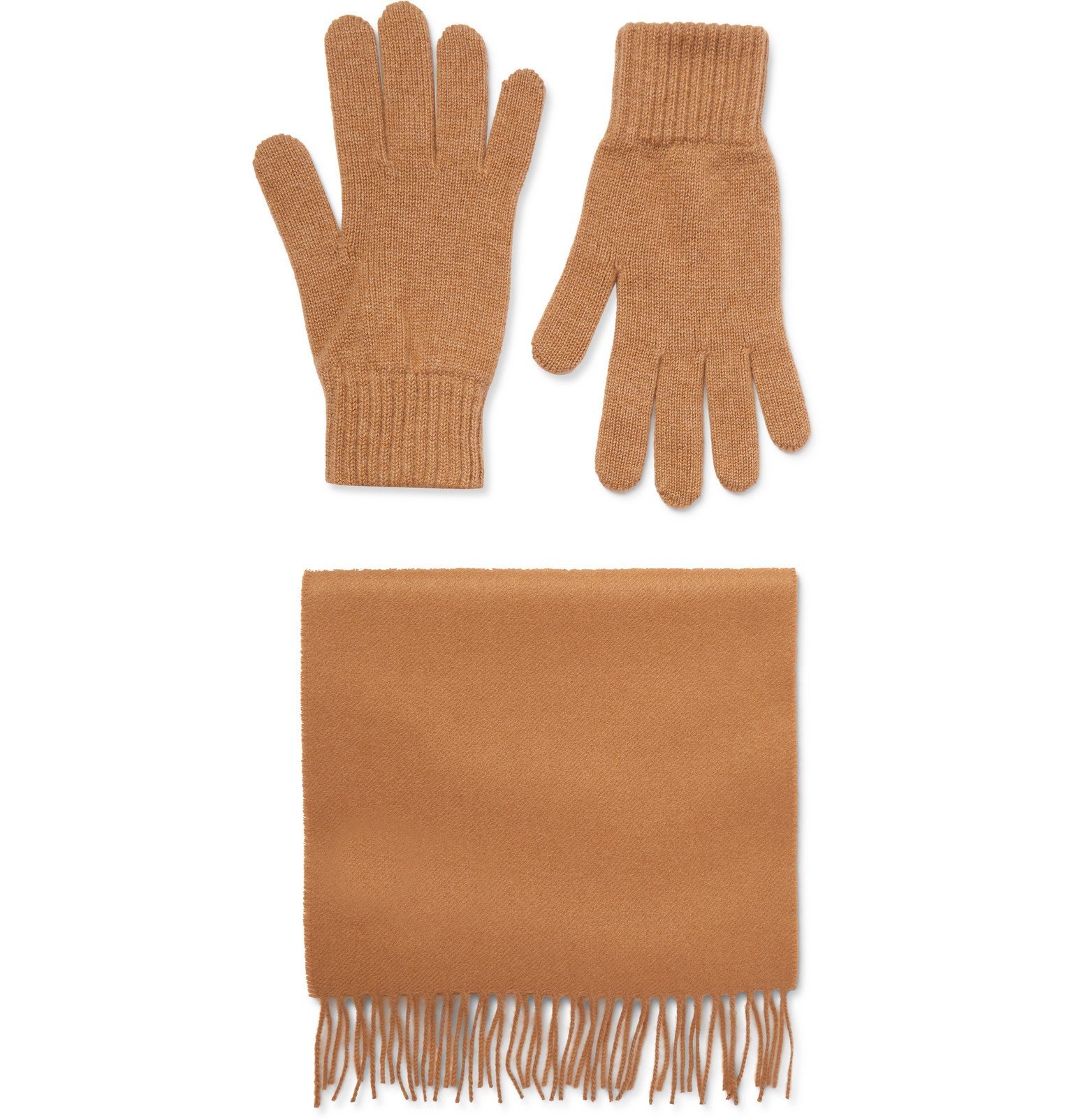cashmere scarf and gloves