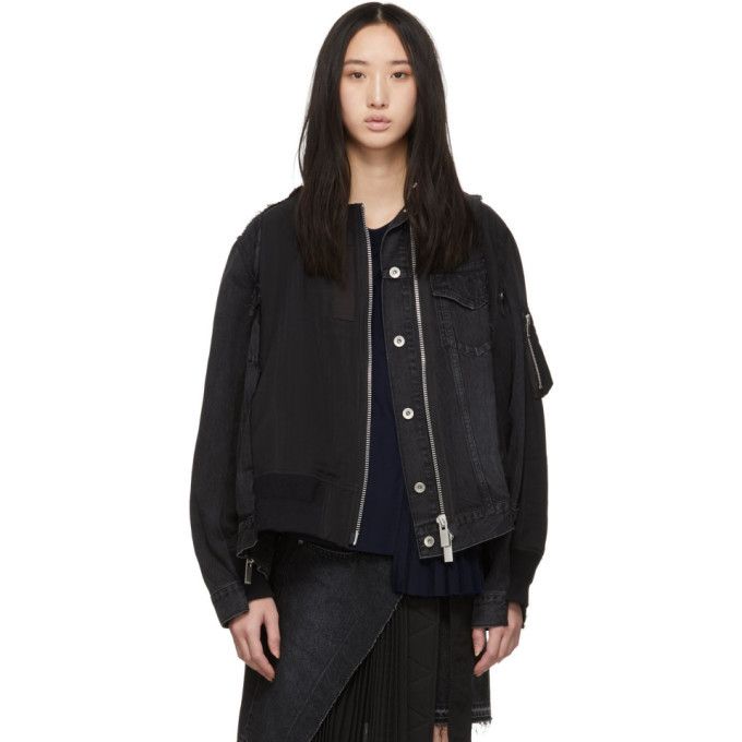 black velvet denim jacket