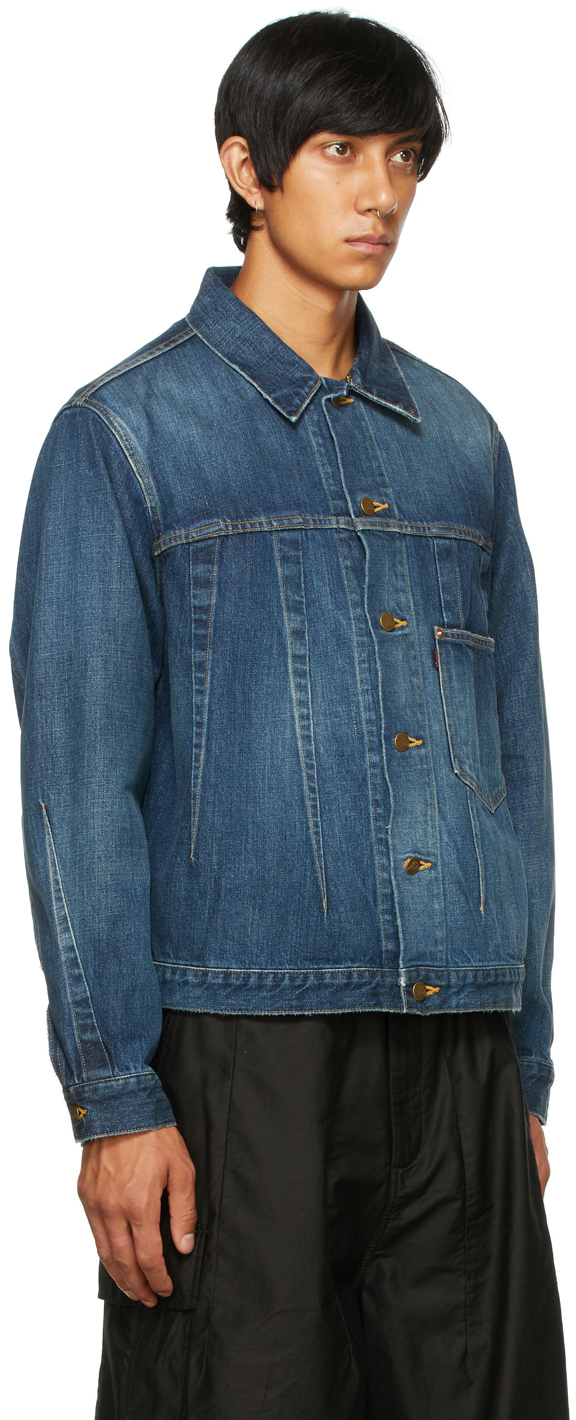 Needles Indigo Denim Darts Jacket Needles