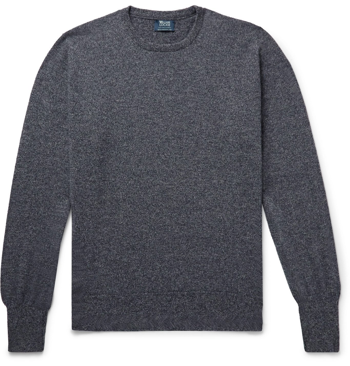 William Lockie - Mélange Cashmere Sweater - Blue William Lockie